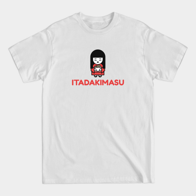 Disover Itadakimasu! Japanese Aesthetics! - Chibi Girl - T-Shirt