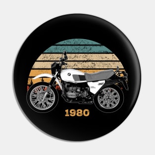 1980 BMW R 80 G-S Vintage Motorcycle Design Pin