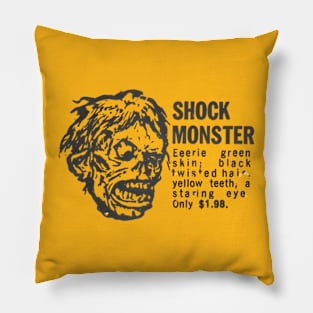 Shock Monster 1960s Horror Mask Pillow