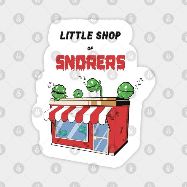 Little Shop of Snorers Magnet by Art by Nabes
