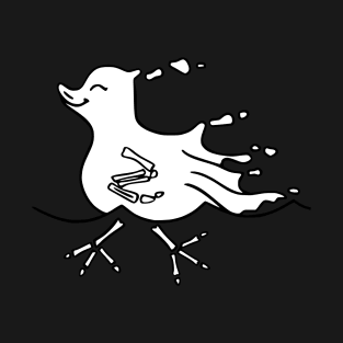 cute ghost duckling swimming | halloween T-Shirt