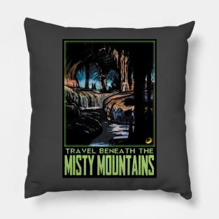 Visit Beneath the Misty Mountains Pillow