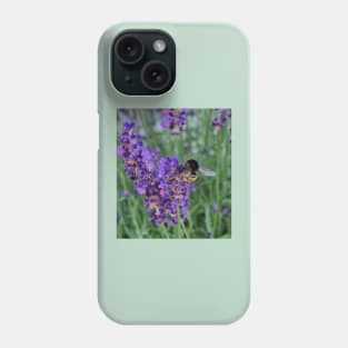 bumblebee on lavender Phone Case