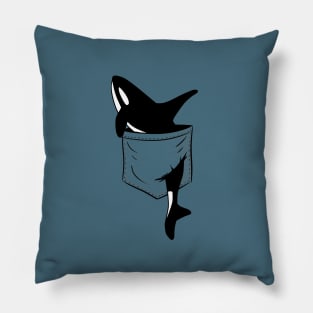 Casual Killer Whale Funny Orca In Your Pocket Pillow