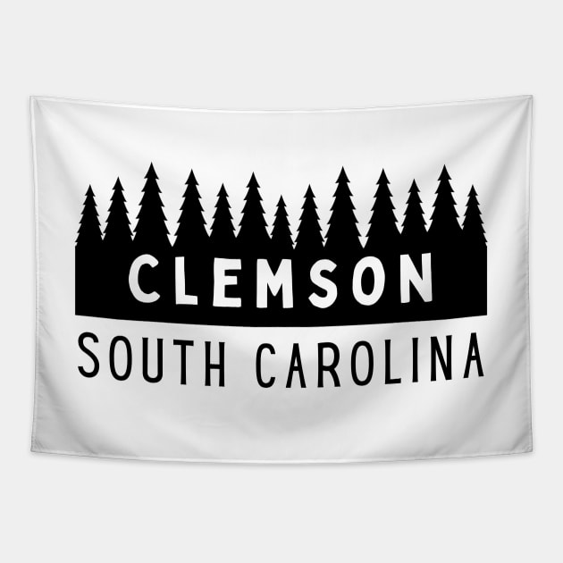 Clemson South Carolina SC Tourist Souvenir Tapestry by carolinafound