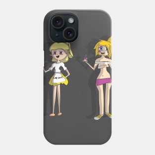 Chica & Toy Chica Humans - Five Nights At Freddys Phone Case