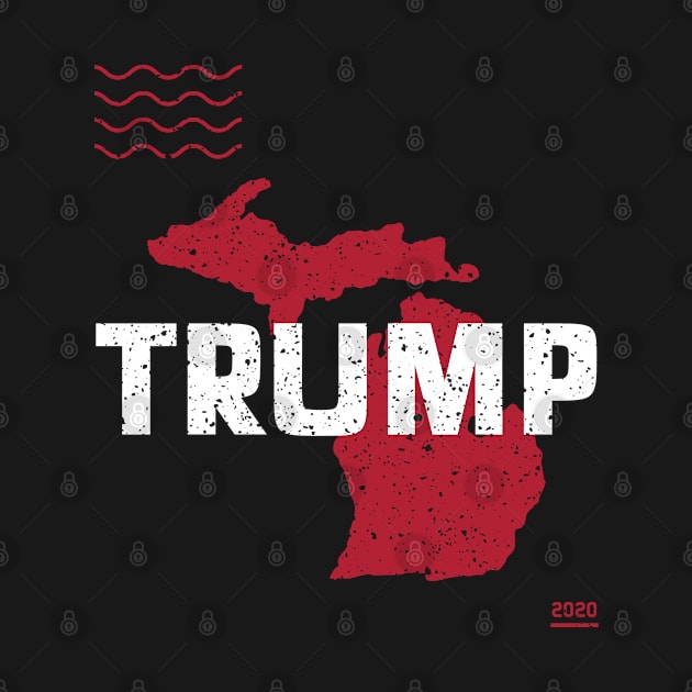 Trump Michigan 2020 - Red Wave, Red State by Family Heritage Gifts