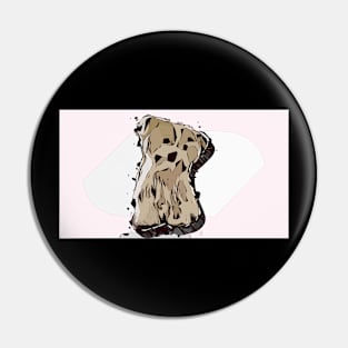 Harvey - The Maltese Puppy Pin