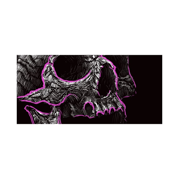 Skull 3/4 profile (Pink Edition!) by Death Proof Designs