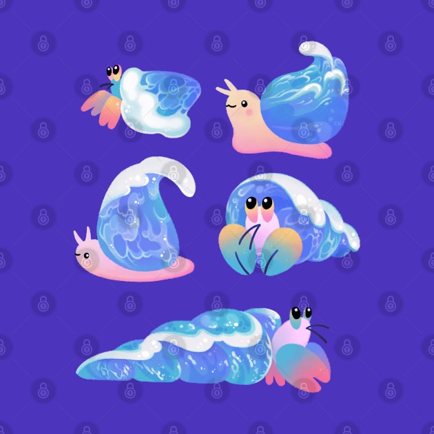 Ocean wave shells by pikaole