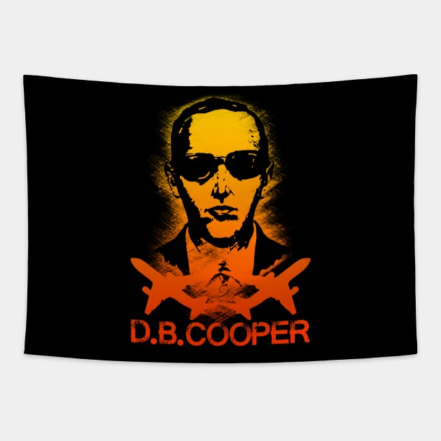 DBCooper - Orange Tapestry by Scailaret