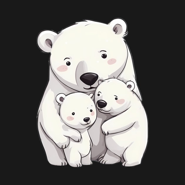 Polar Bear Family by animegirlnft