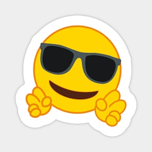sunglass smart face emoji fan art Magnet