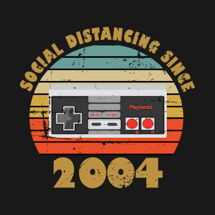 16th Birthday Gift For Boy Girl, Social Distancing Since 2004 T-Shirt