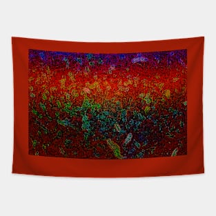 Abstract Sunset in the Meadow Tapestry