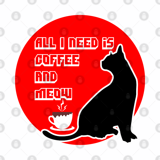 All i need is coffee and meow by Oosters