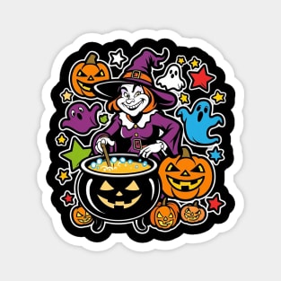 Witch's Brew Halloween Magnet