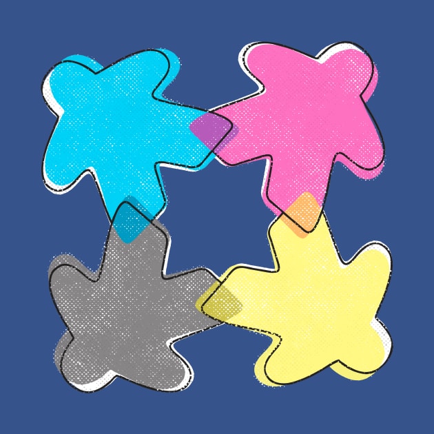 CMYK Meeple by east coast meeple