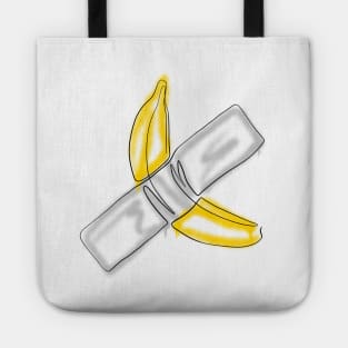 Duct-taped Banana (Spraypaint) Tote