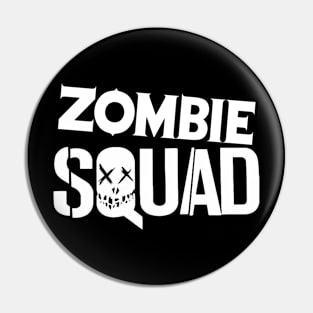 ZOMBIE SQUAD Logo (White) Pin