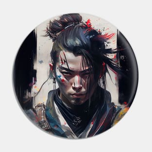 Gothic Samurai - Oil Paint Pin