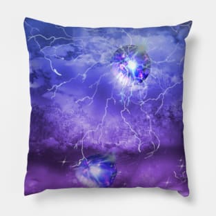 fantasy world forest fireball Pillow