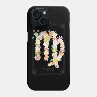 Floral Zodiac Sign: Virgo Phone Case