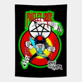 Motley Crue Glam Rock Art Tapestry