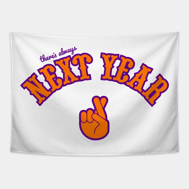 Phoenix Suns There's Always Next Year "Fingers Crossed" Tapestry by CraigAhamil