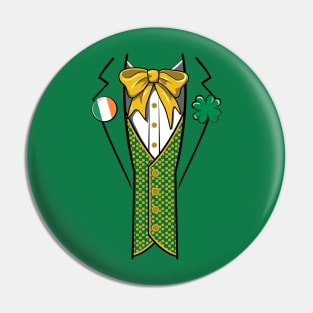 Funny Irish Leprechaun Bow Tie Costume St Patricks Day Gift Pin