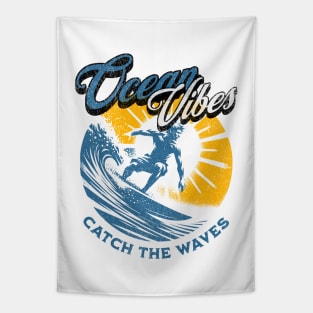 Ocean Vibes - Surfing Tapestry