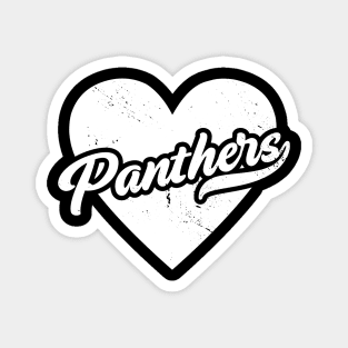 Vintage Panthers School Spirit // High School Football Mascot // Go Panthers Magnet