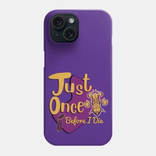 Minnesota Vikings Fans - Just Once Before I Die: Tiki Design Phone Case