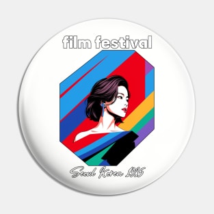 Seoul 1985 Korea Film Festival Pin