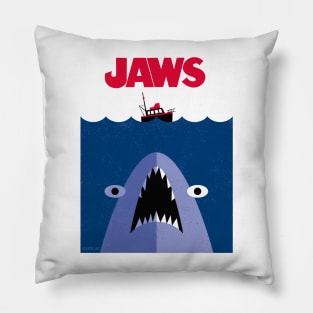 Jaws Cartoon Poster Pillow