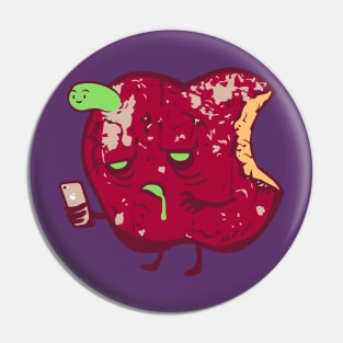 Zombie Apple Pin