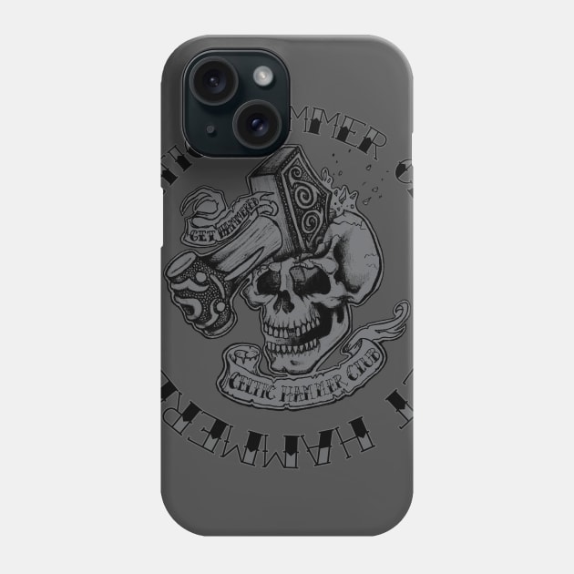 Skull Splitter Phone Case by celtichammerclub