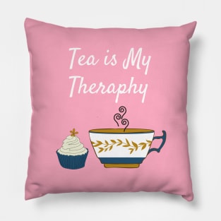 Tea is My Therapy Pillow