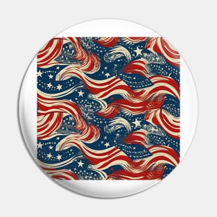 Patriotic 4th of July Pattern 14 Pin