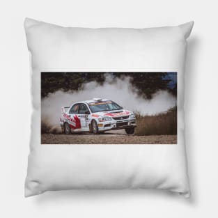 rally car dusty boy Pillow