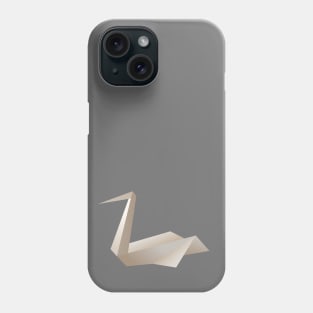 Origami swan Phone Case