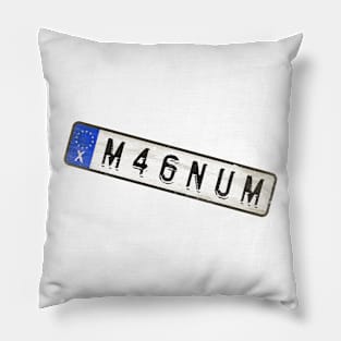 Magnum - License Plate Pillow