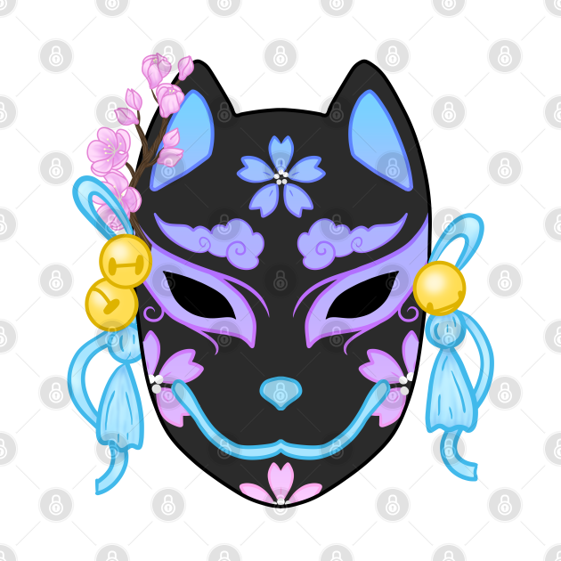 Kitsune Mask (pastel) (2) Kitsune Onesie TeePublic