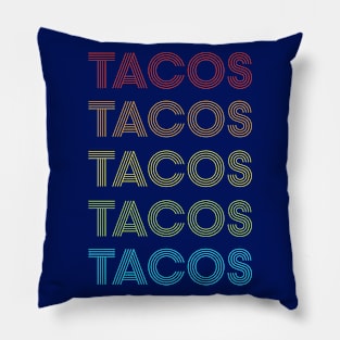 Retro Tacos Pillow