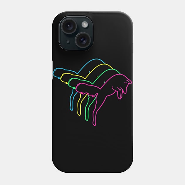 Fox 80s Neon Phone Case by Nerd_art