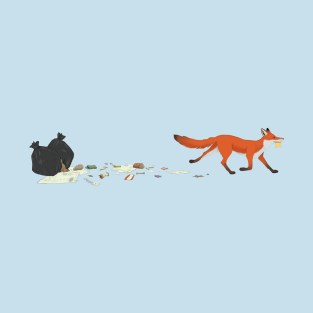 Urban Fox Stealing Cheese T-Shirt