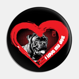 I Love My Cane Corso - Dog - lion is a piece of cake - I Love my dog Pin