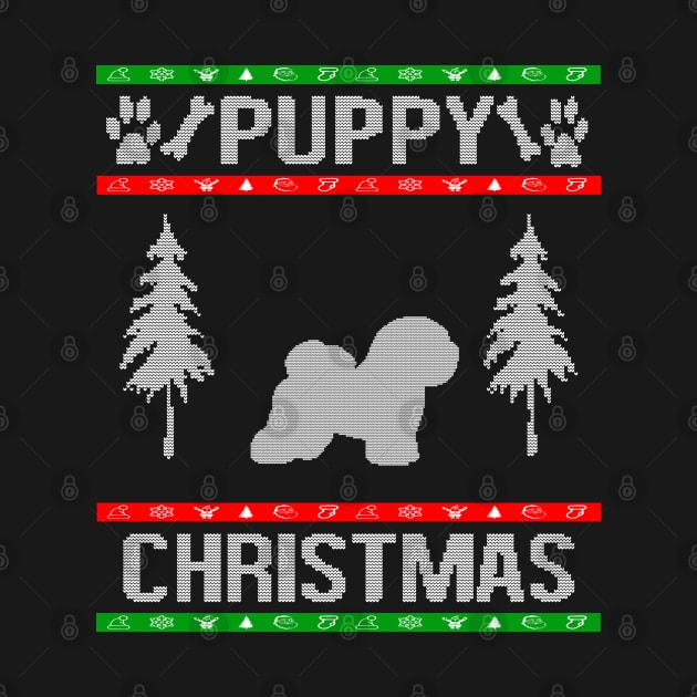 Bichon Frise Ugly Christmas Sweater Design Puppy Dog Lover Breed by familycuteycom