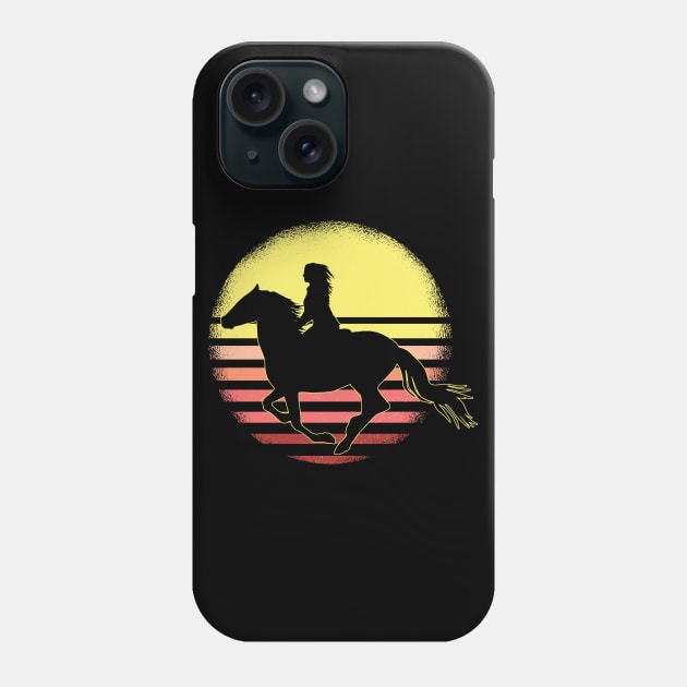 Horse Riding Vintage Cowgirl Texas Ranch Phone Case by TeddyTees