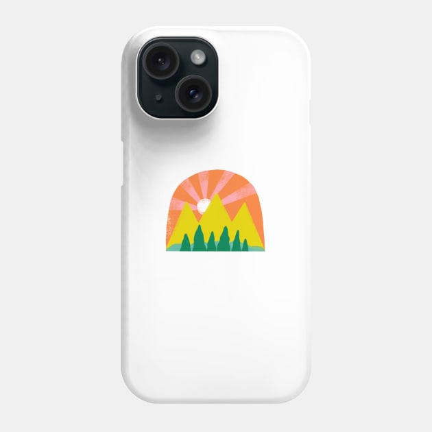 Mountain Sunset Phone Case by ellolovey